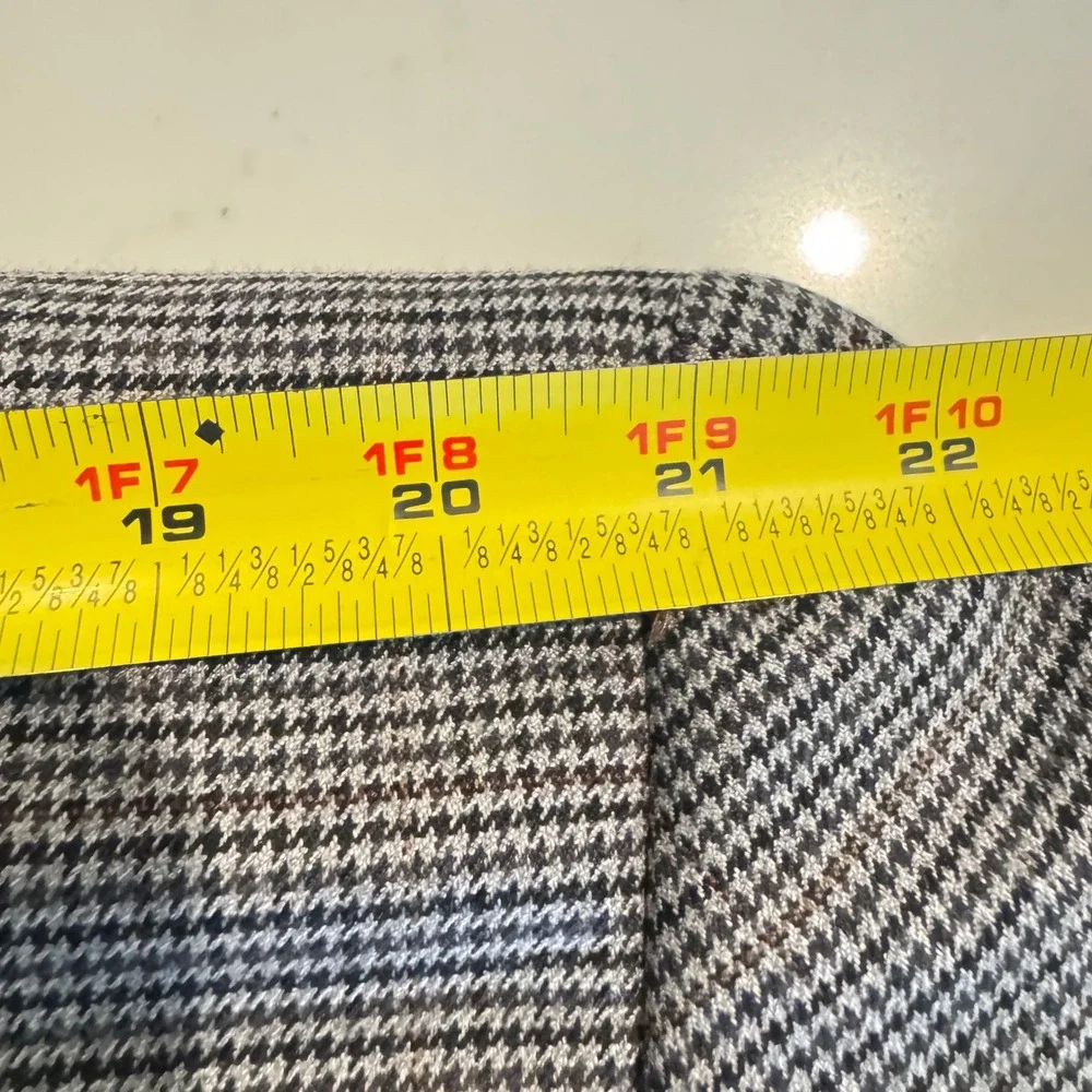 Lauren Ralph Lauren Sport Coat Mens 42R Grey Houndstooth Two Button Blazer